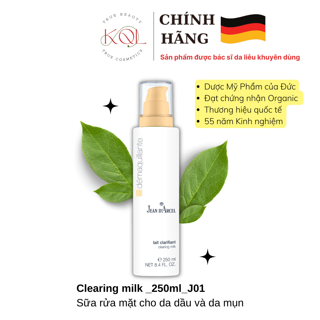 Sữa rửa mặt Jean D'arcel cho da dầu và da mụn - J01